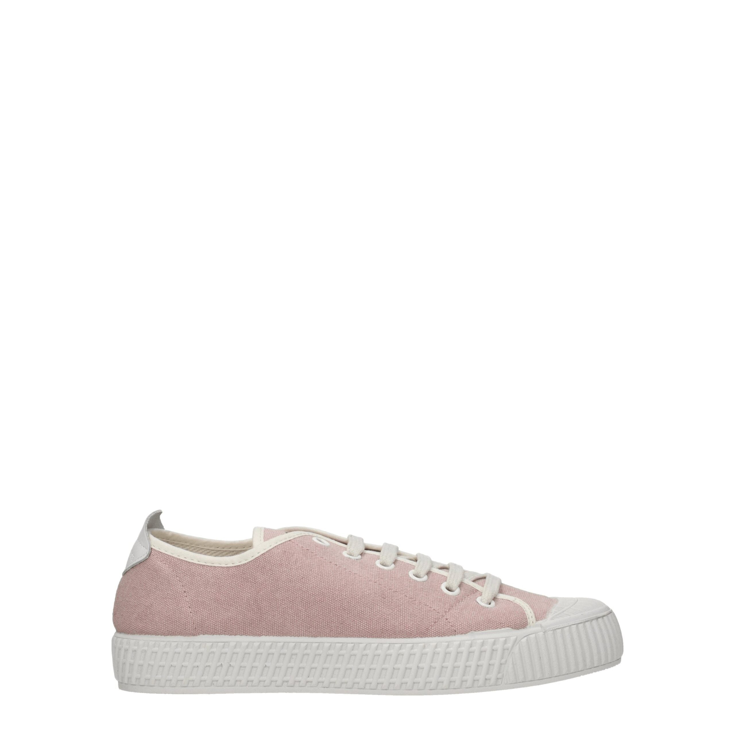 Car Shoe Pink Fabric Sneakers