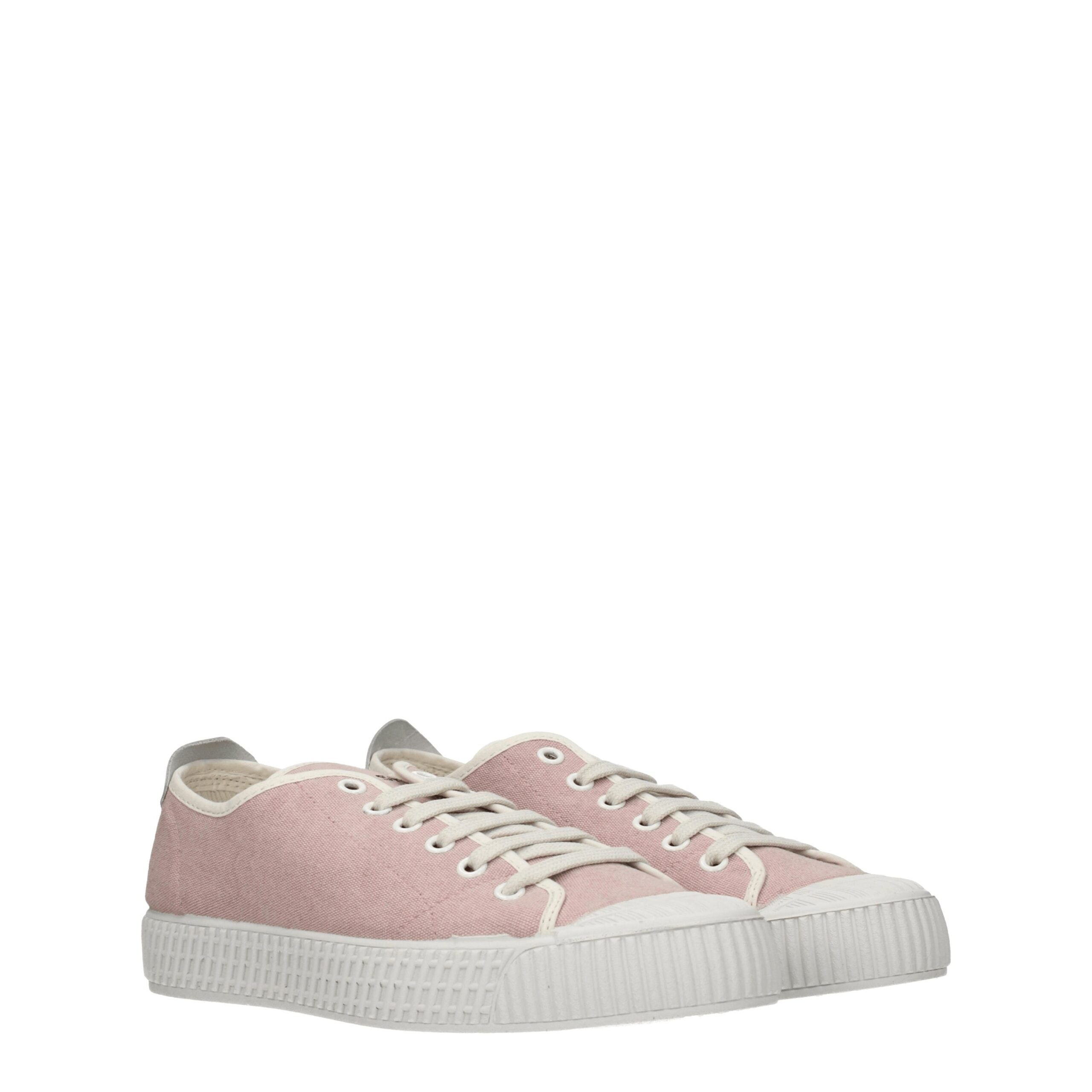 Car Shoe Pink Fabric Sneakers