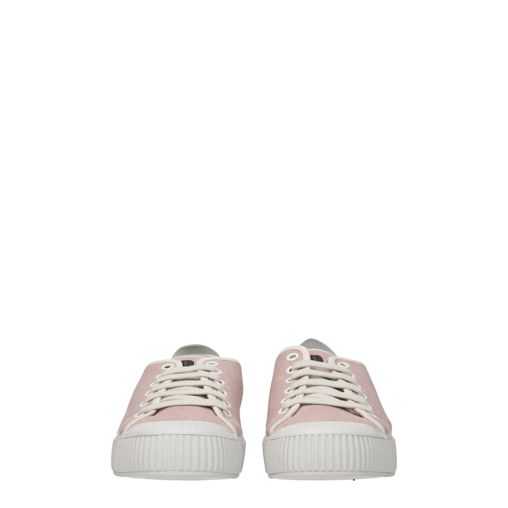 Car Shoe Pink Fabric Sneakers
