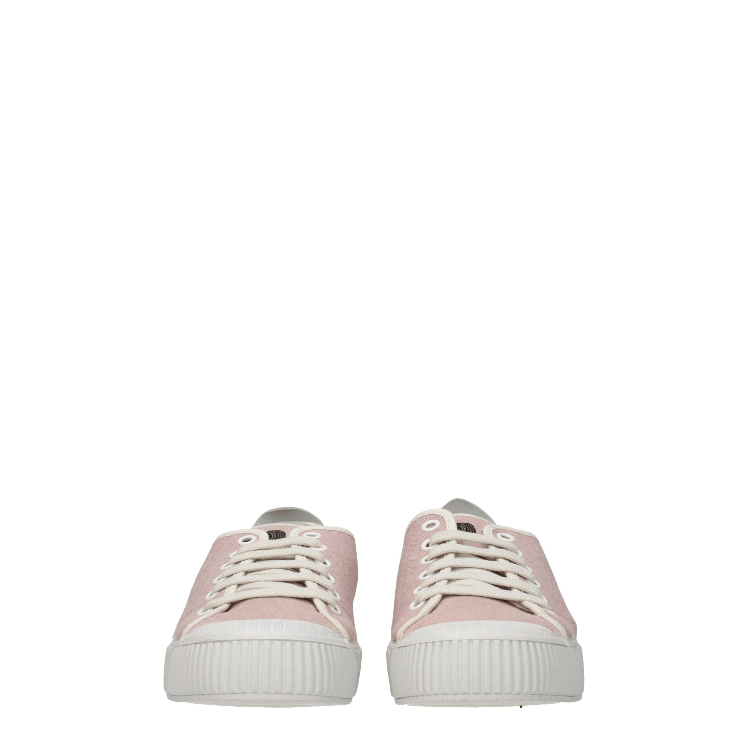 Car Shoe Pink Fabric Sneakers