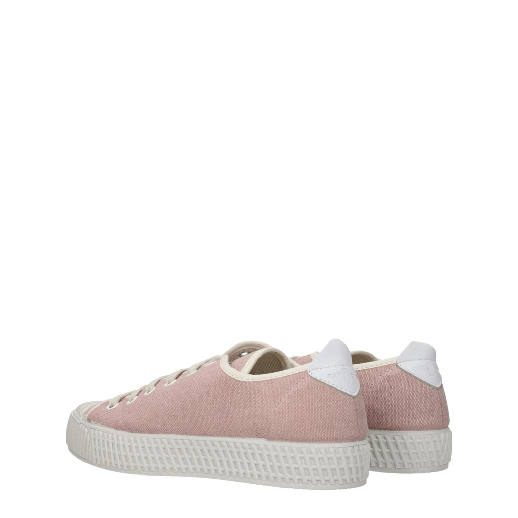 Car Shoe Pink Fabric Sneakers