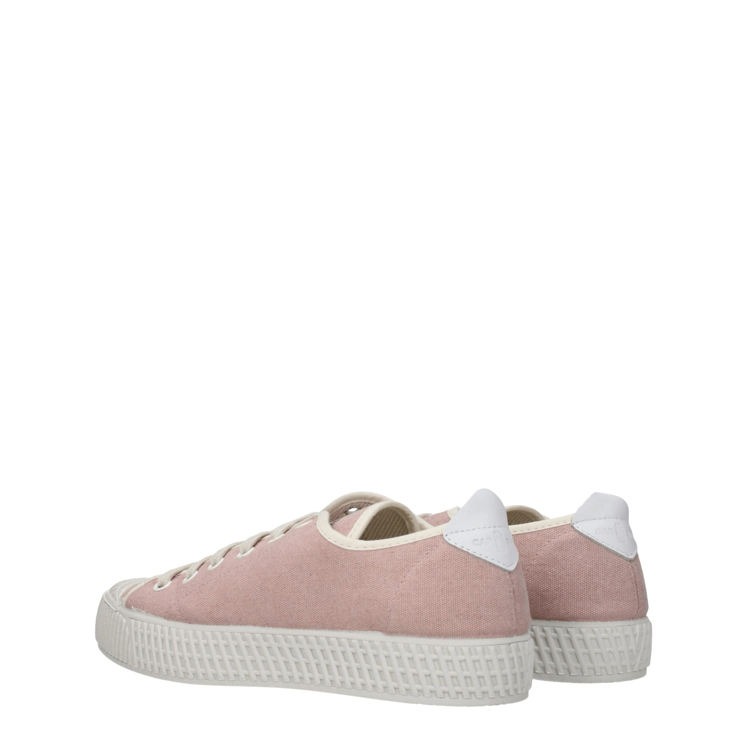 Car Shoe Pink Fabric Sneakers