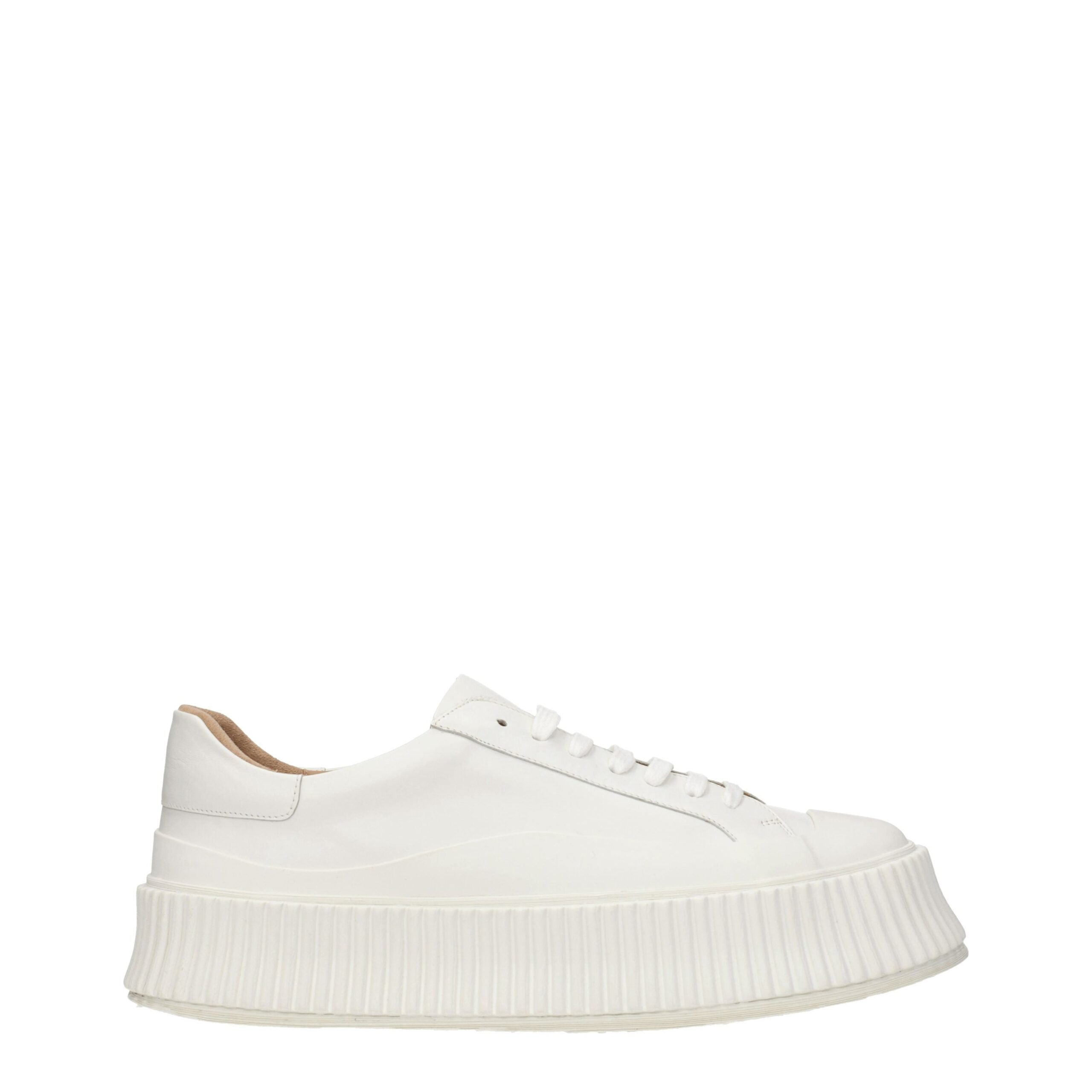 Jil Sander White Leather Sneakers