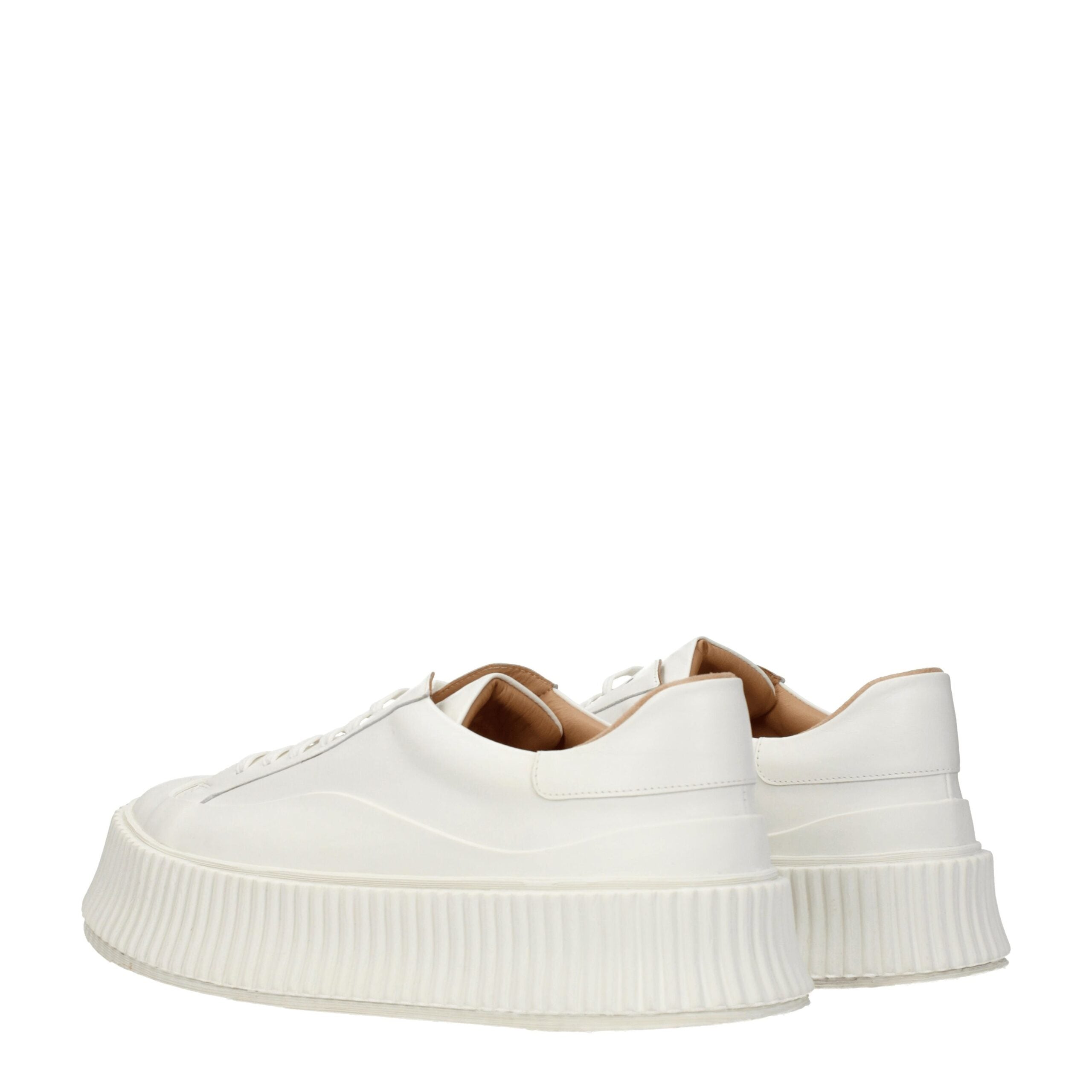 Jil Sander White Leather Sneakers