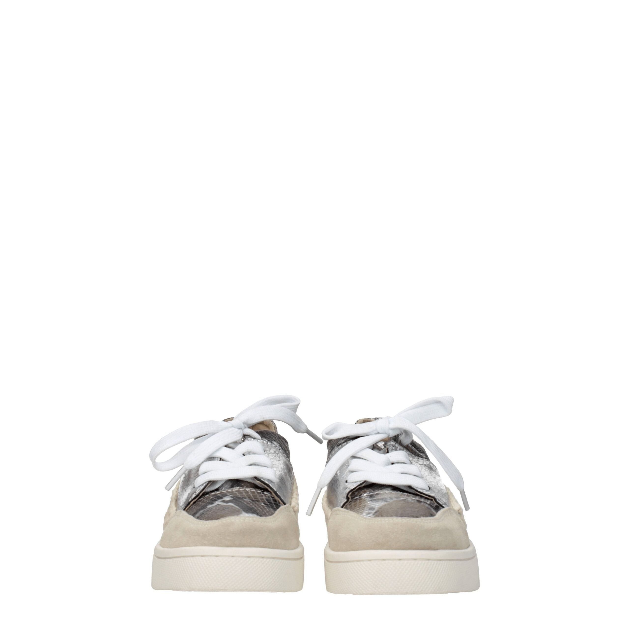 Mou Gray Leather Sneakers