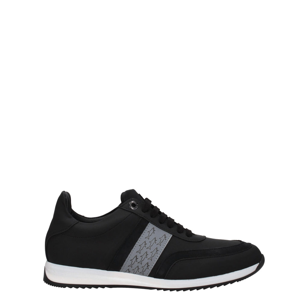Paul & Shark Black Leather Sneakers