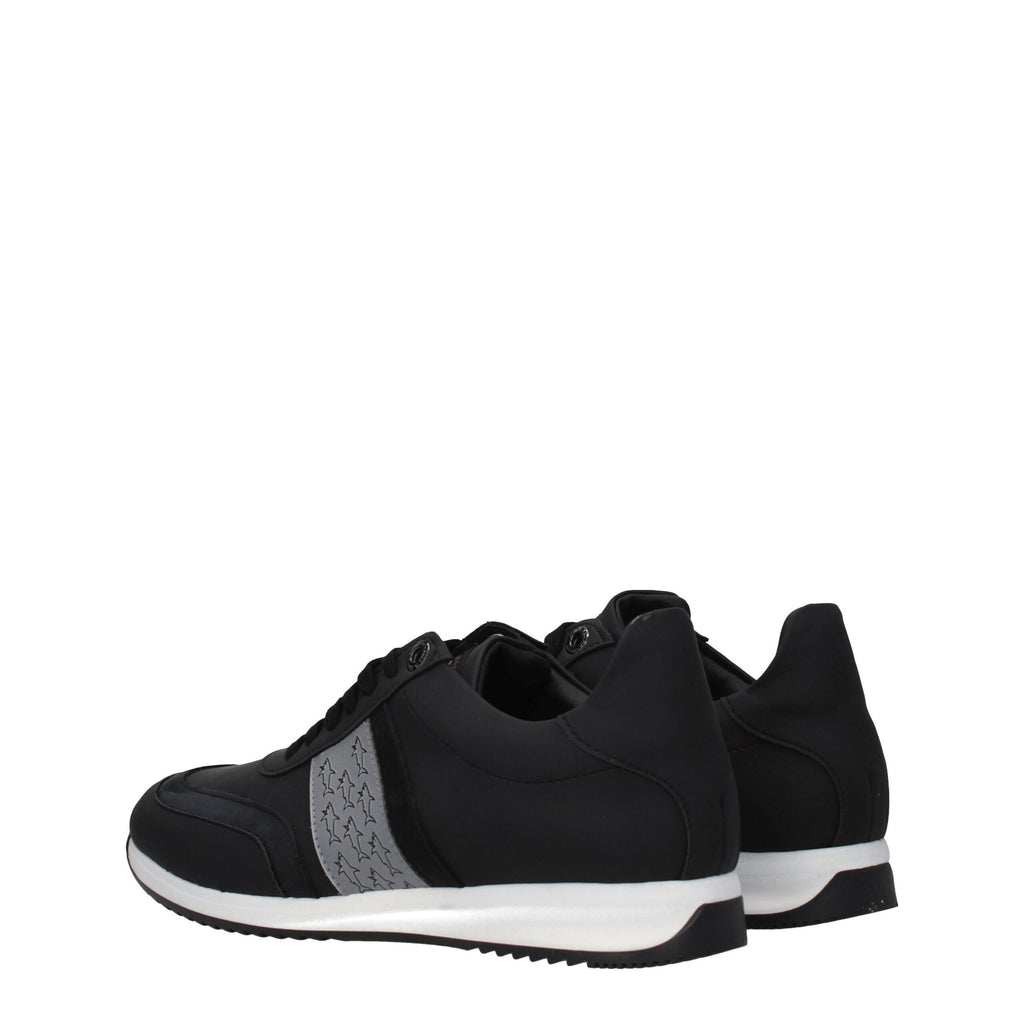 Paul & Shark Black Leather Sneakers
