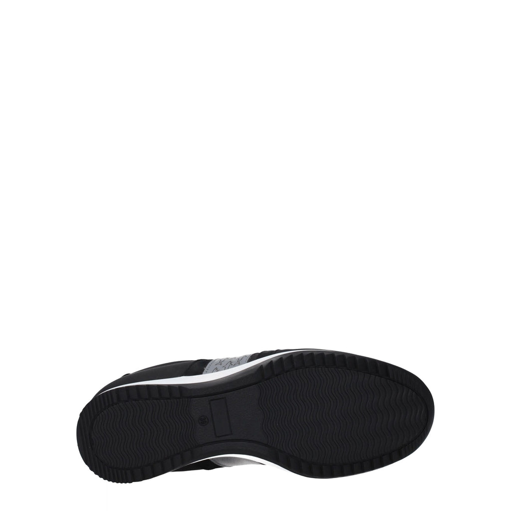 Paul & Shark Black Leather Sneakers