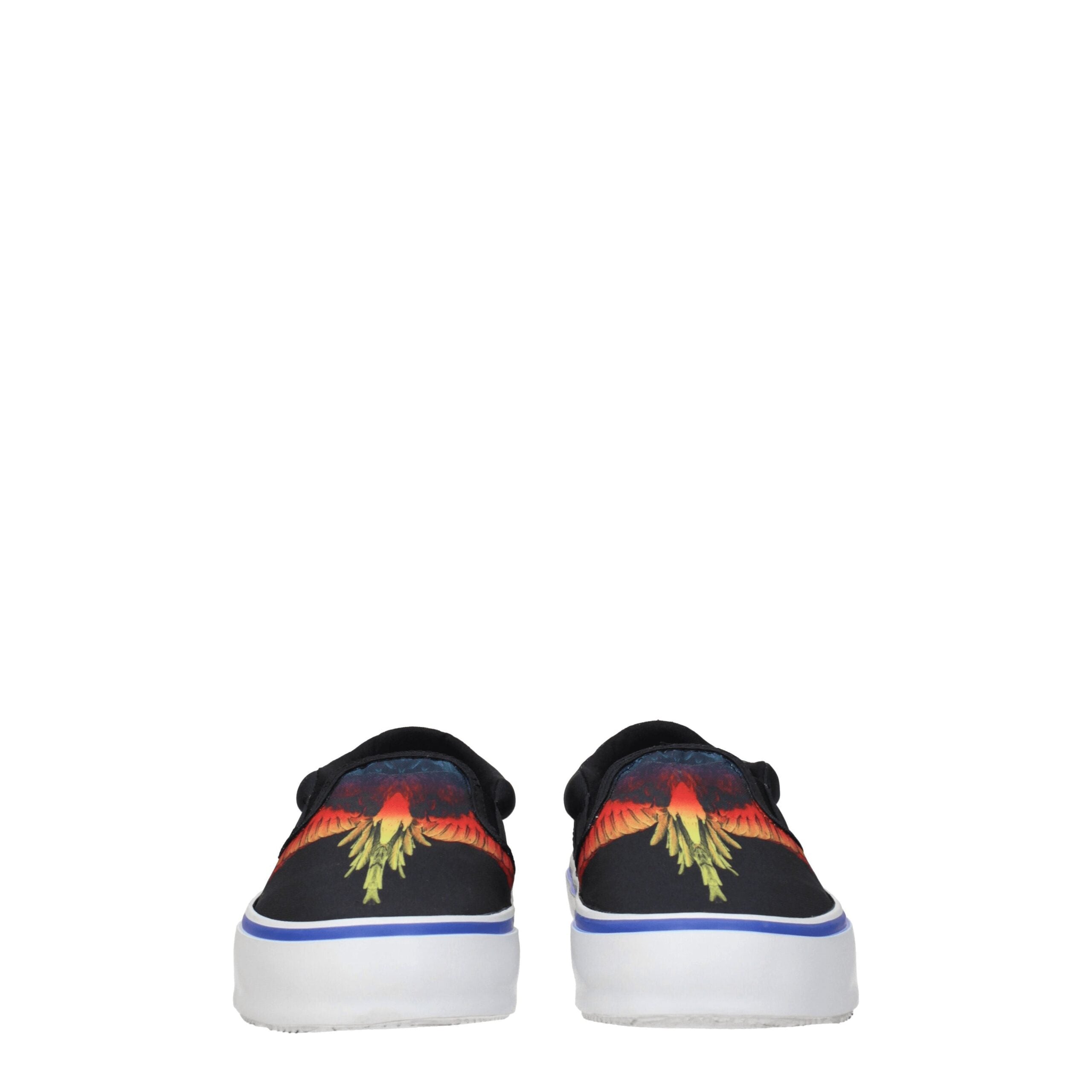 Marcelo Burlon Black Fabric Slip-On Loafer