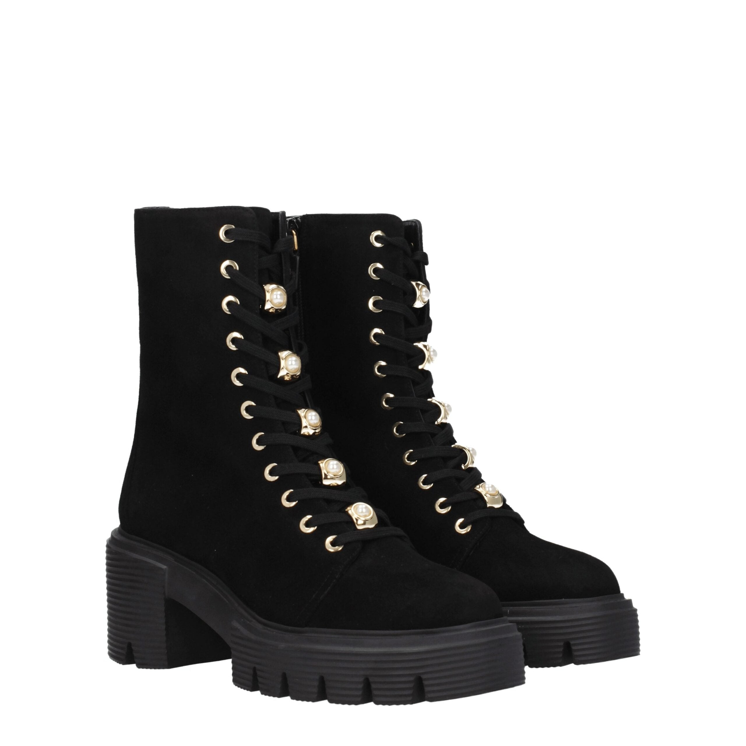 Stuart Weitzman Black Leather Ankle