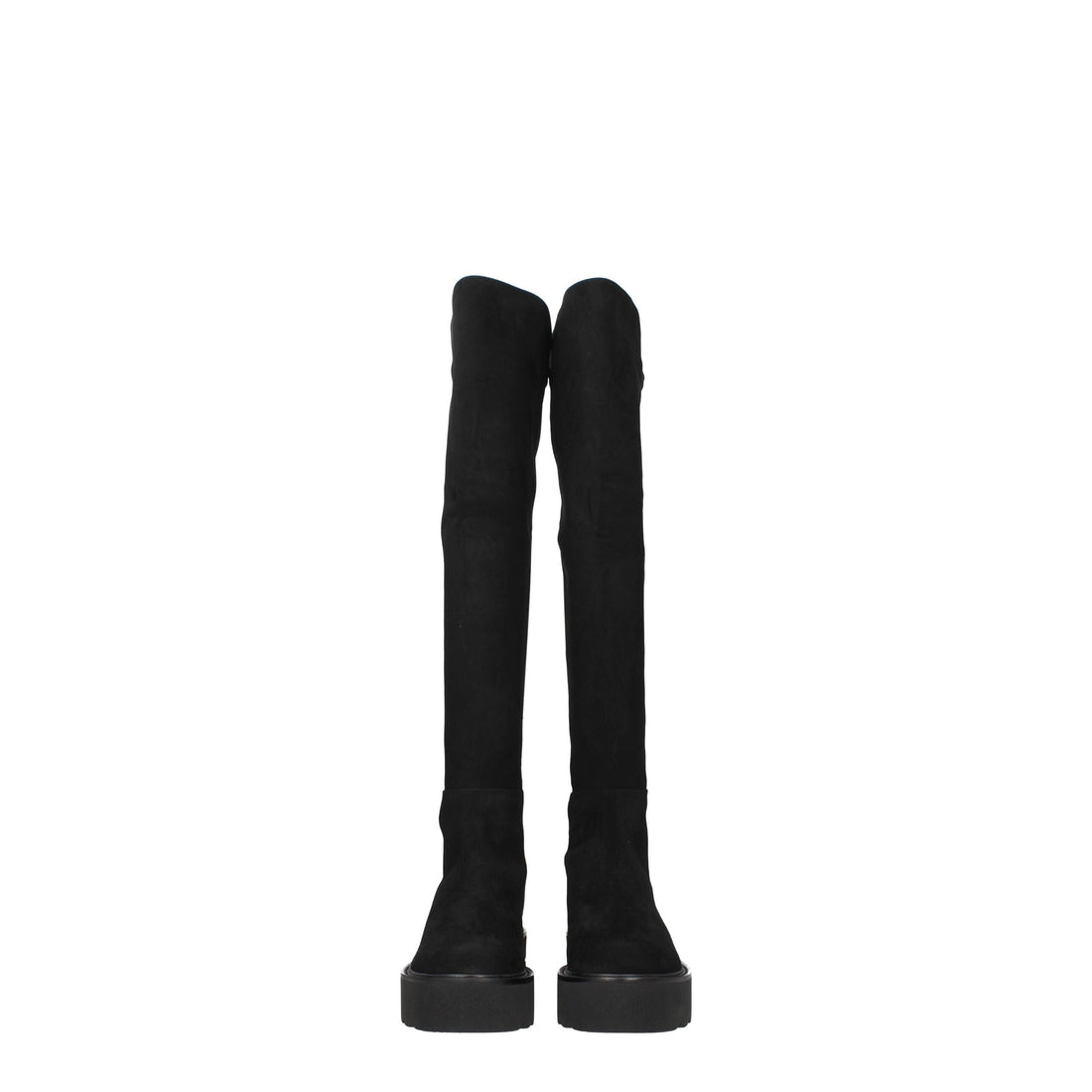 Stuart Weitzman Black Leather Over The Knee