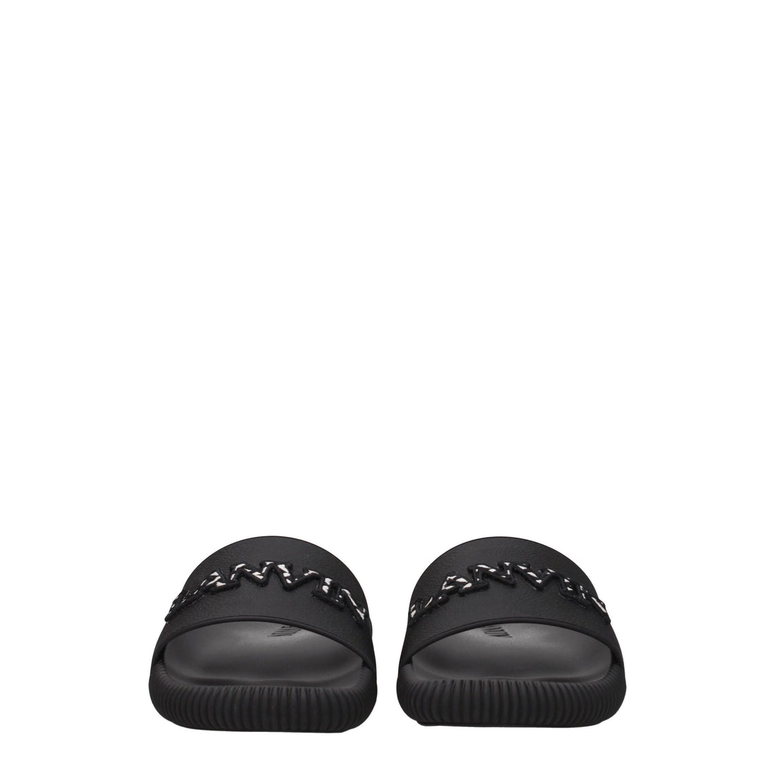 Lanvin Black Cotton Slippers