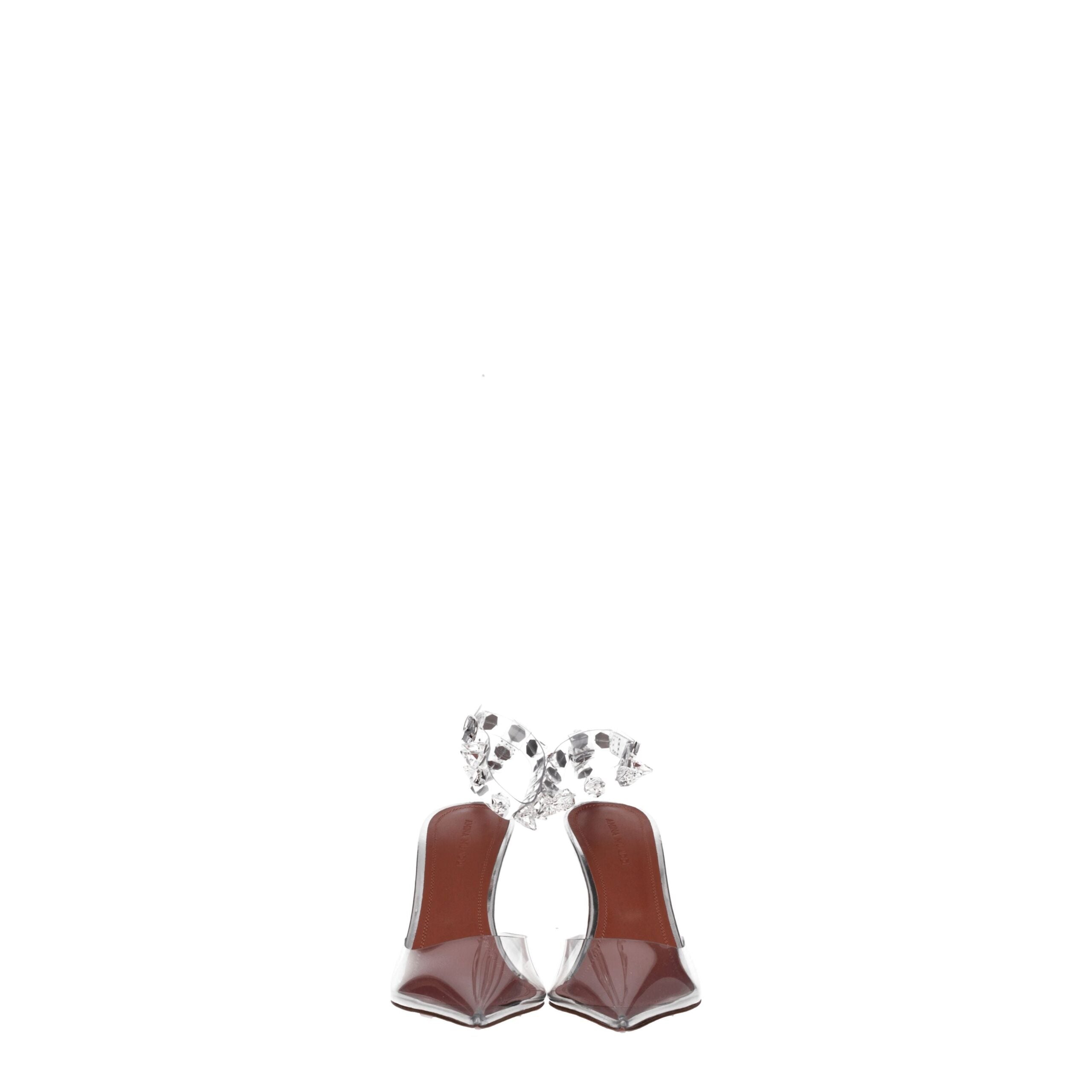 Amina Muaddi Transparent Pvc High Heel Pumps