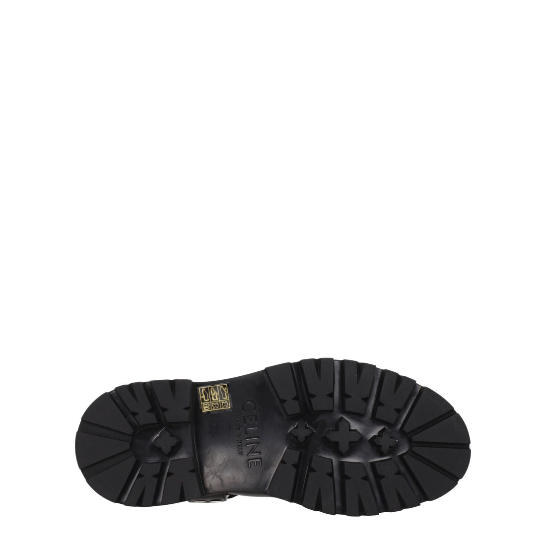 Celine Gold Leather Ankle Boots