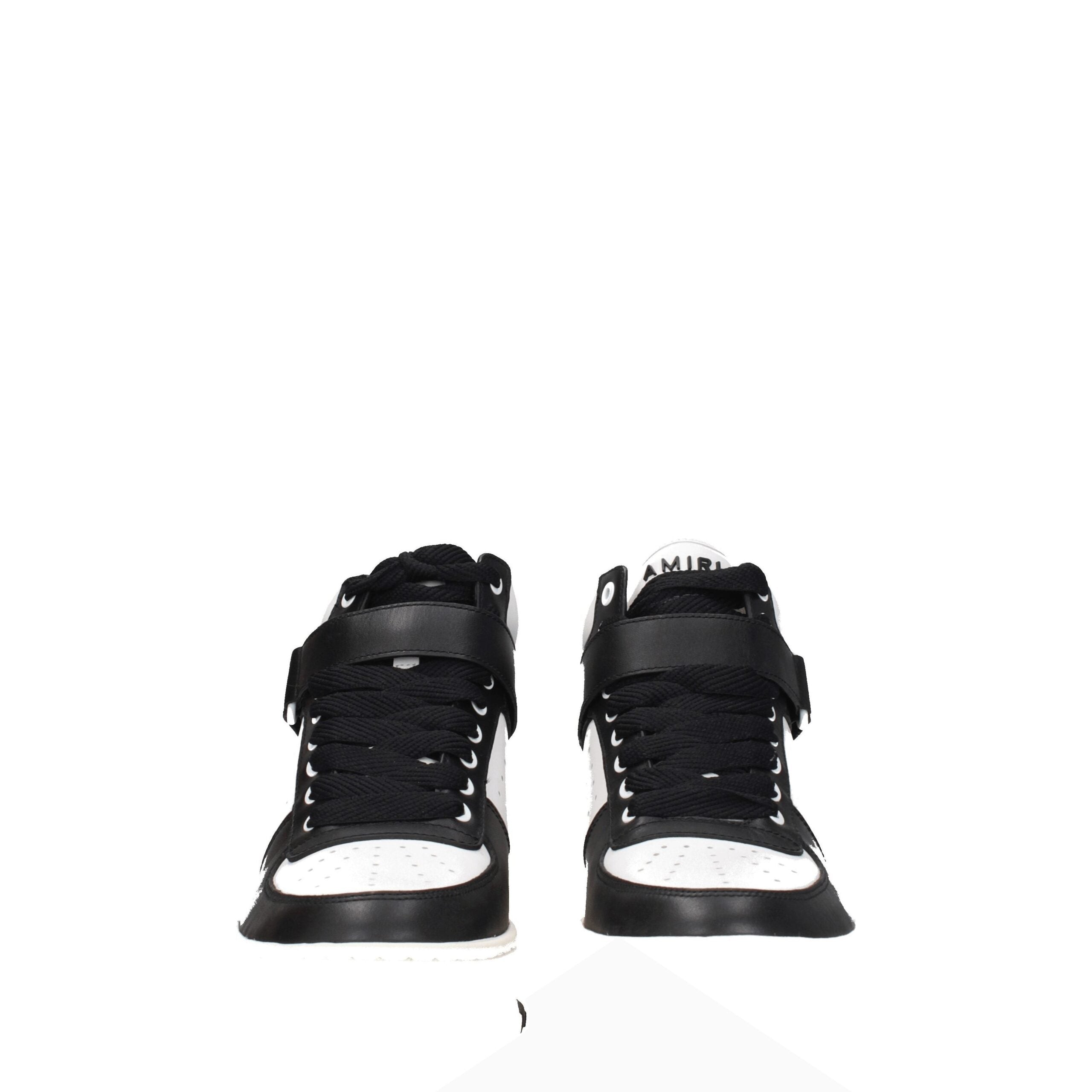 Amiri Black Leather High Top Sneakers