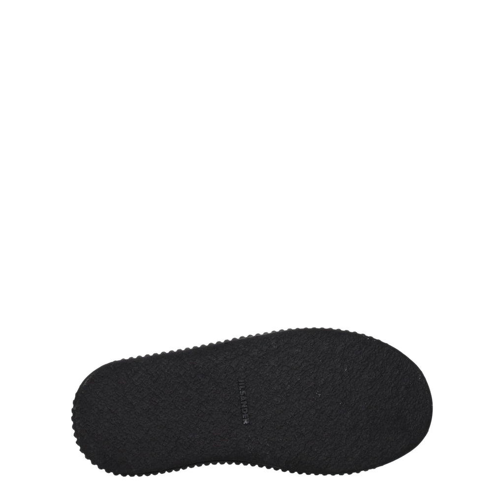 Jil Sander Black Fabric Sneakers