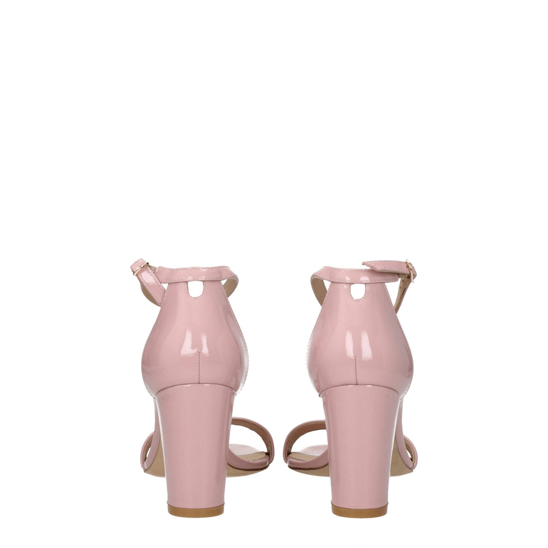 Stuart Weitzman Pink Leather Stiletto Heel Sandals