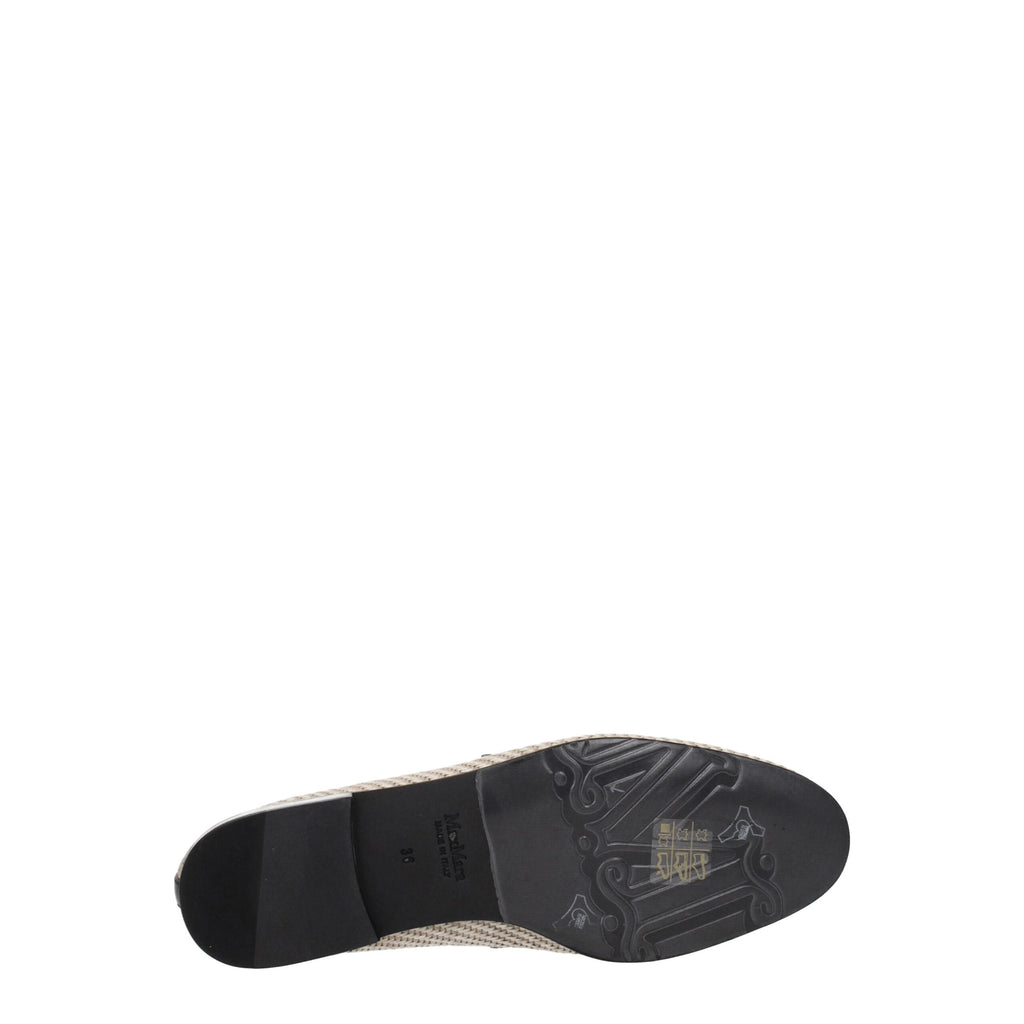 Max Mara Beige Fabric Loafer