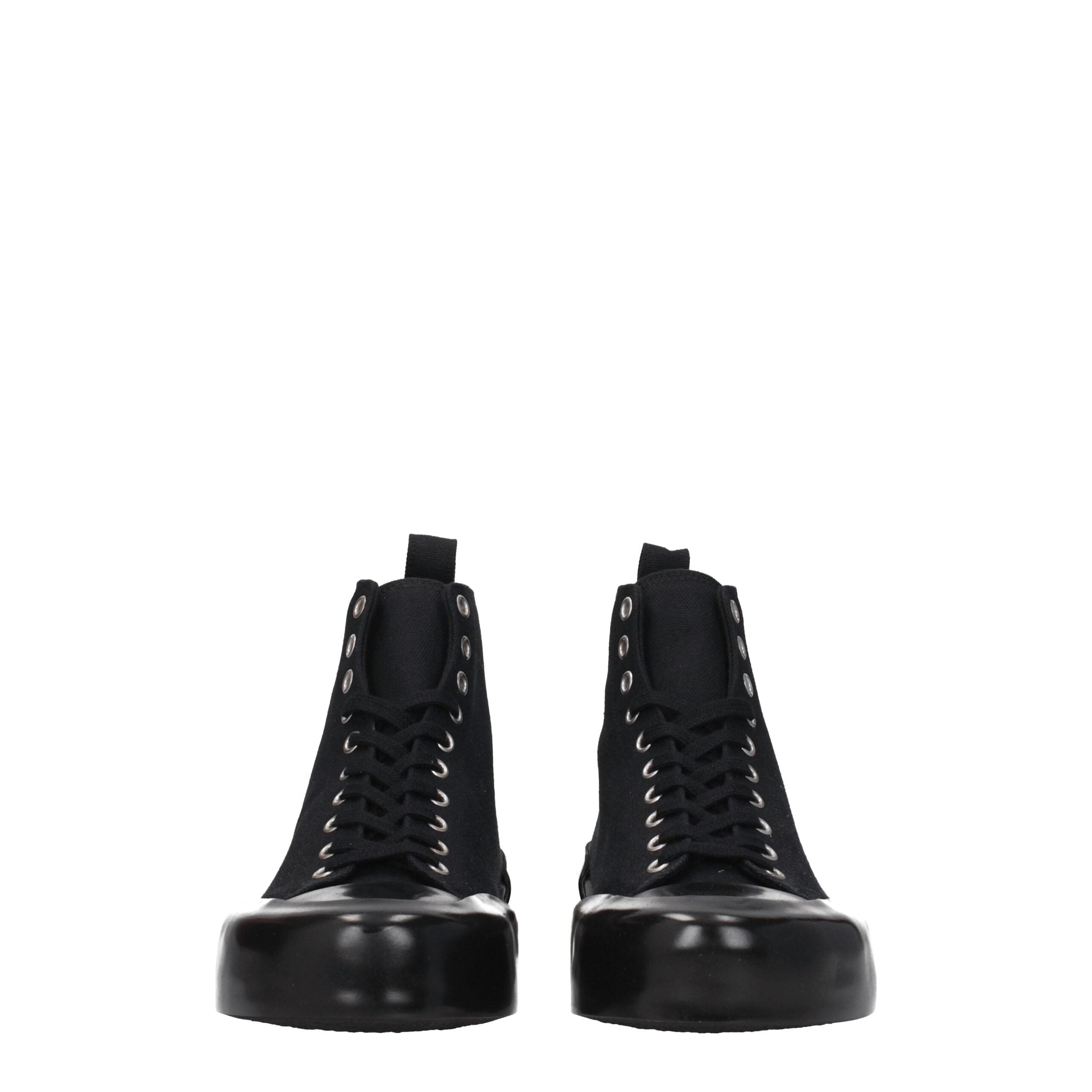 Jil Sander Black Fabric Sneakers