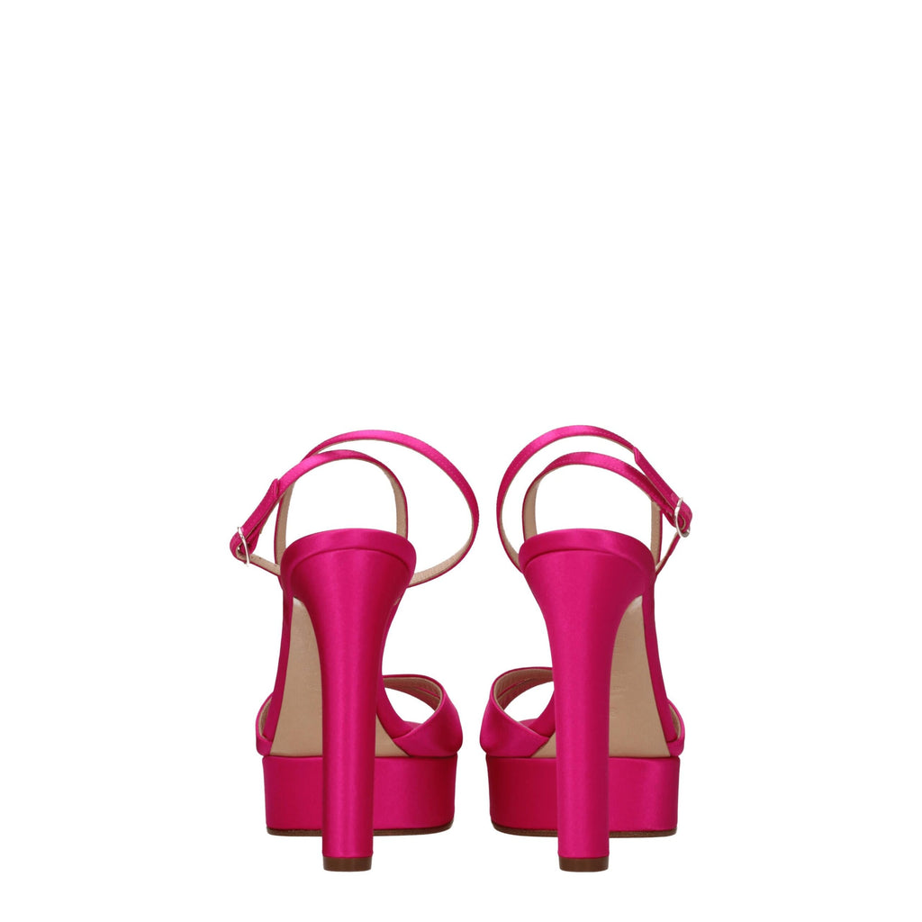 Casadei Pink Satin Sandal