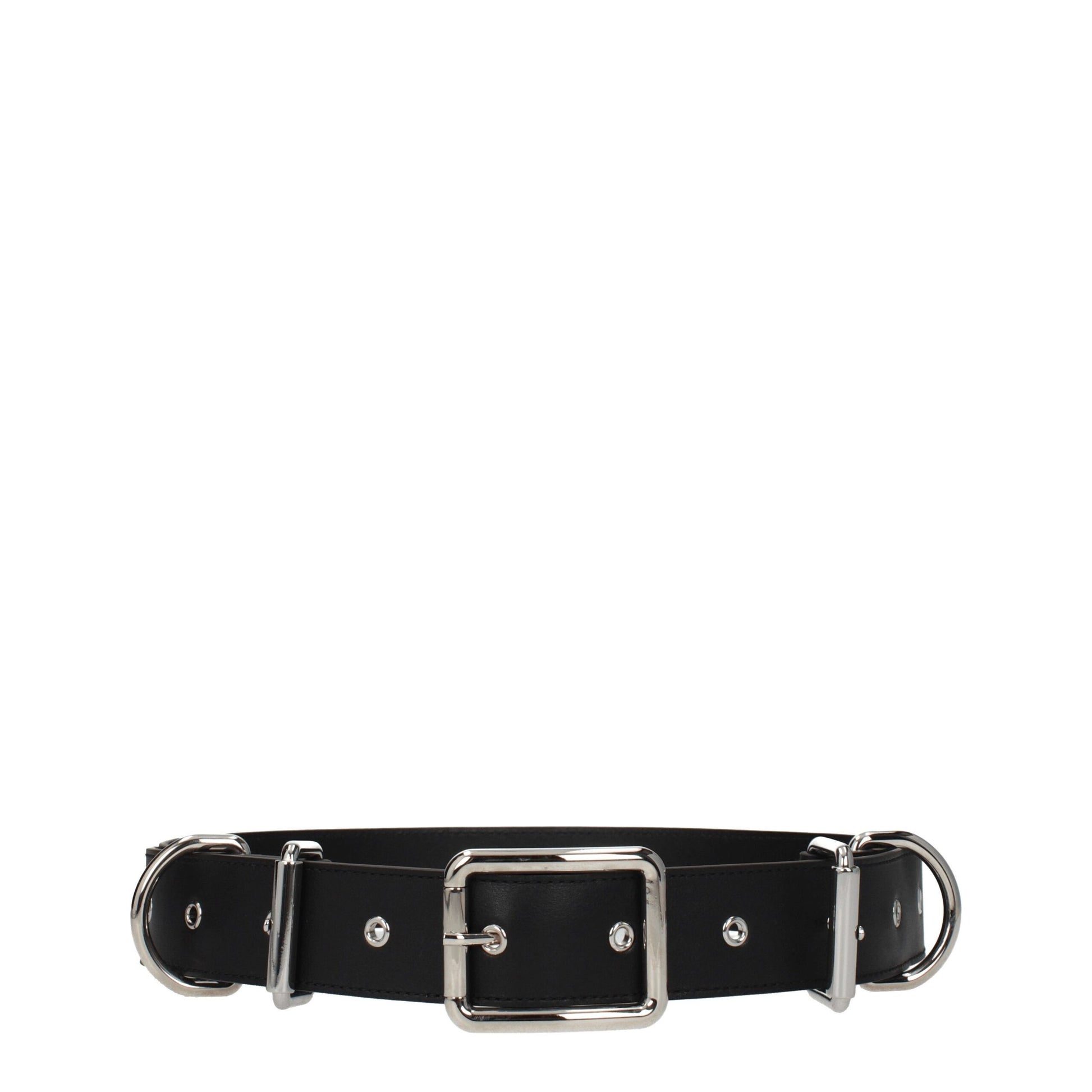 Moschino Schwarzer Ledergürtel