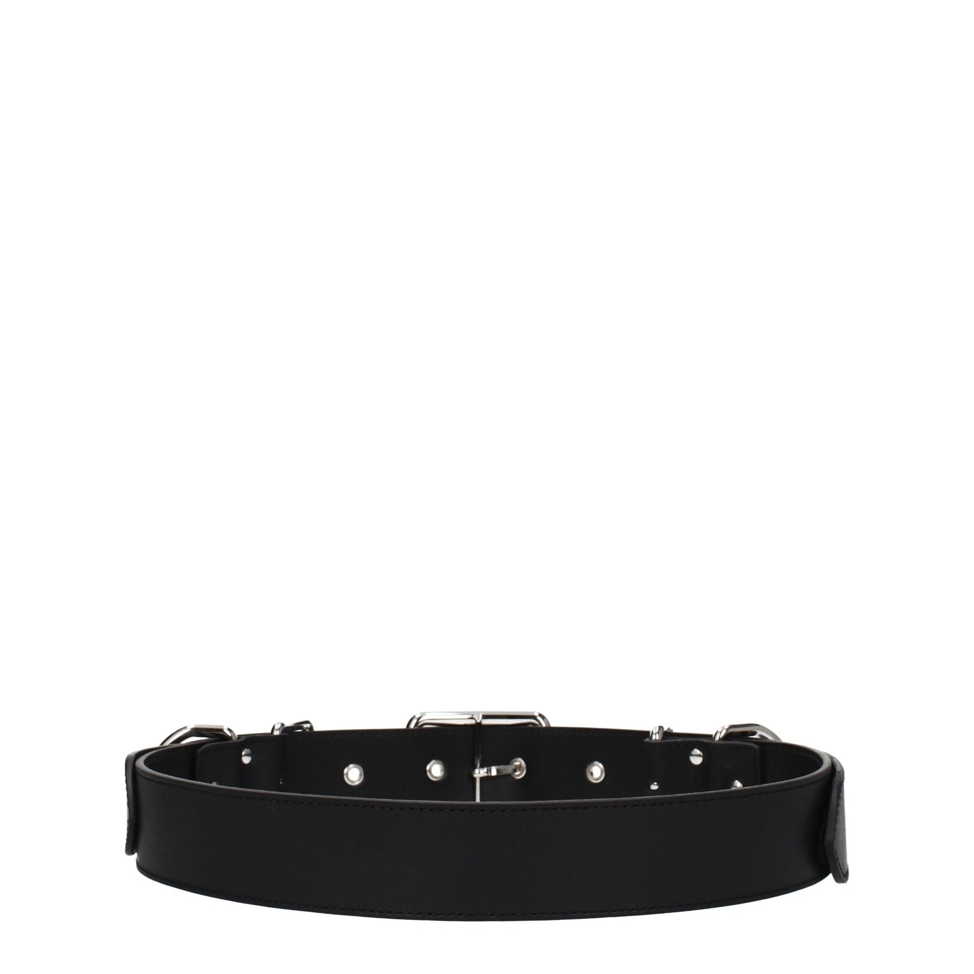 Moschino Schwarzer Ledergürtel