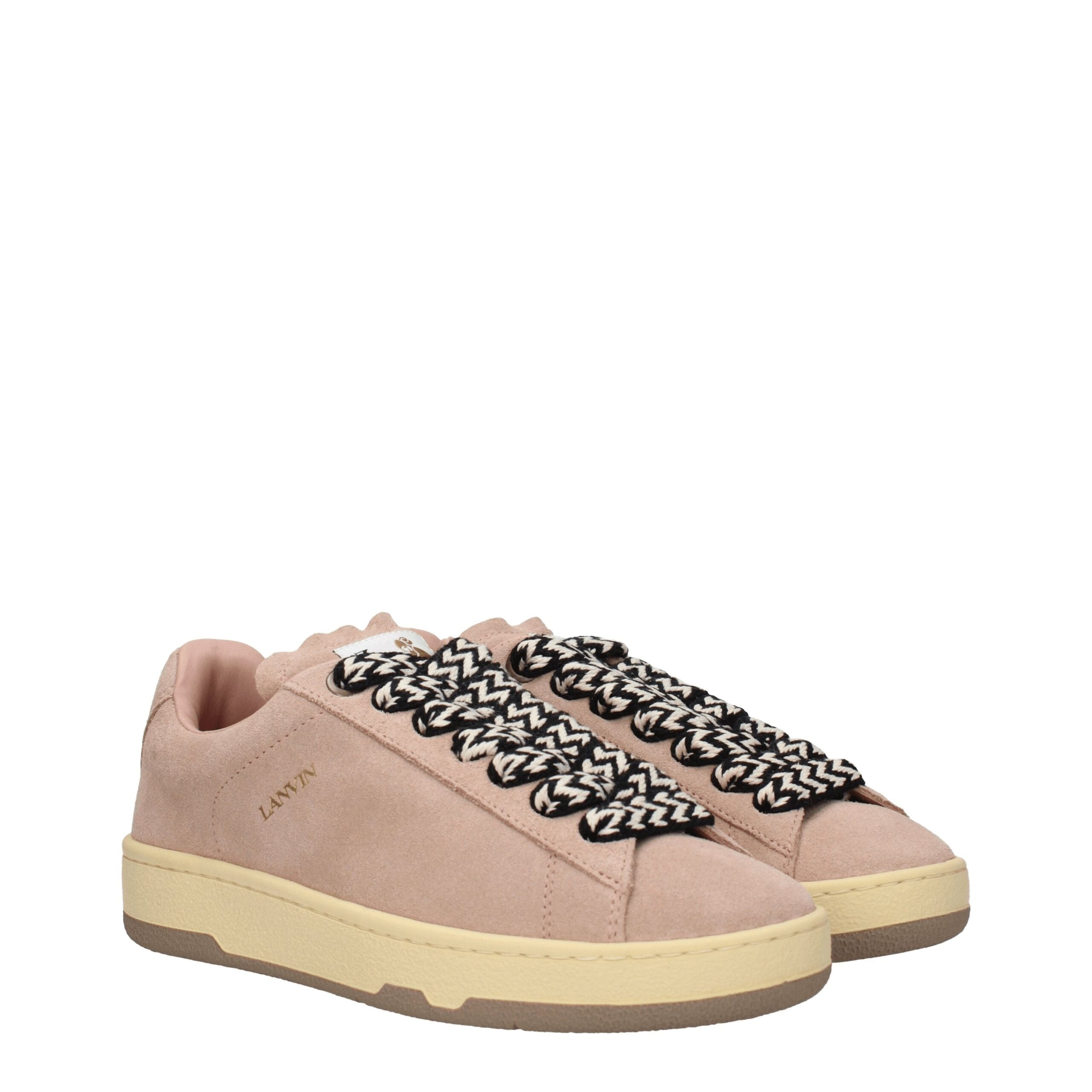 Lanvin Pink Leather Sneakers