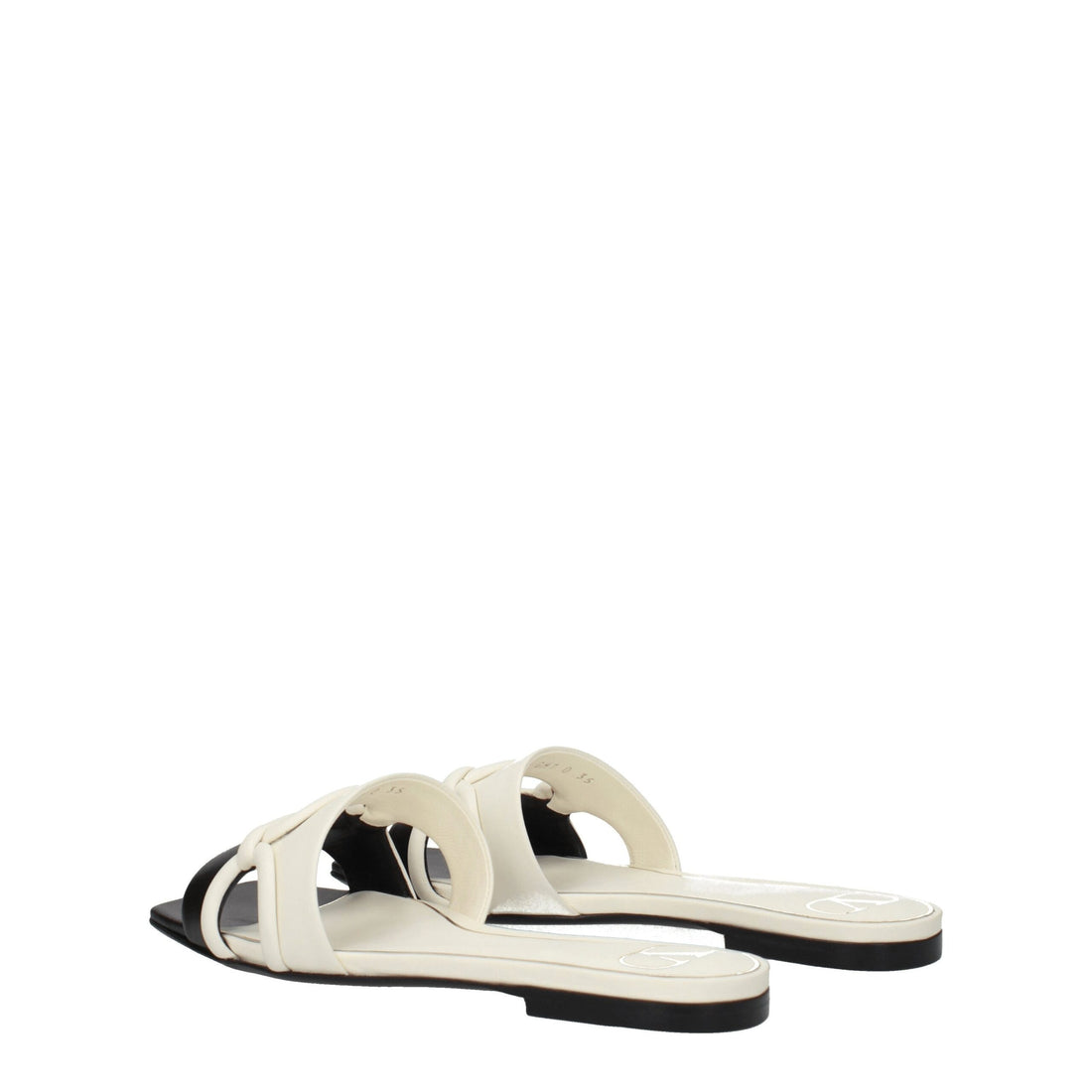 Valentino Garavani Black Leather Slippers