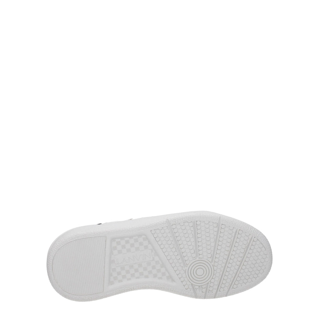 Lanvin White Fabric Sneakers