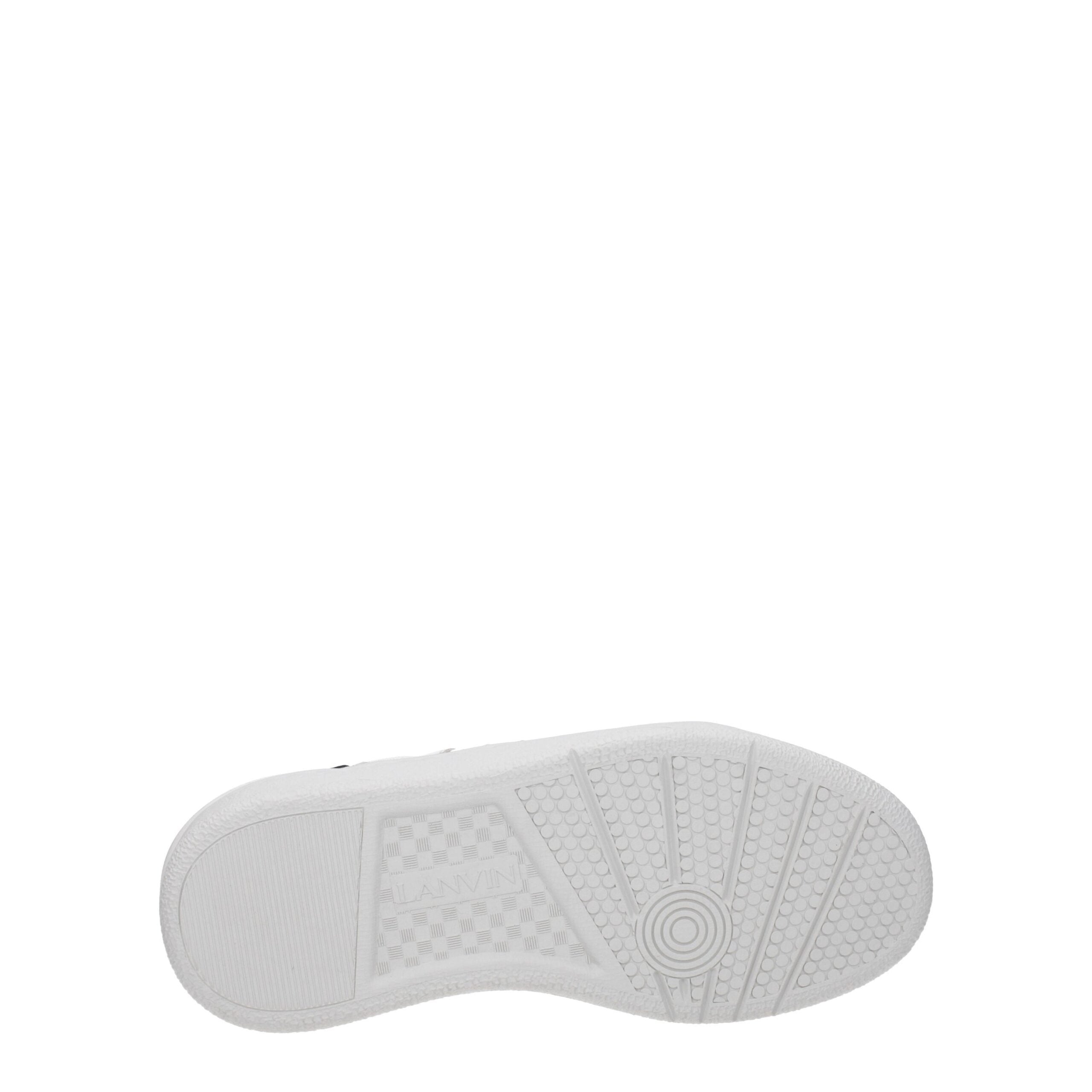 Lanvin White Fabric Sneakers