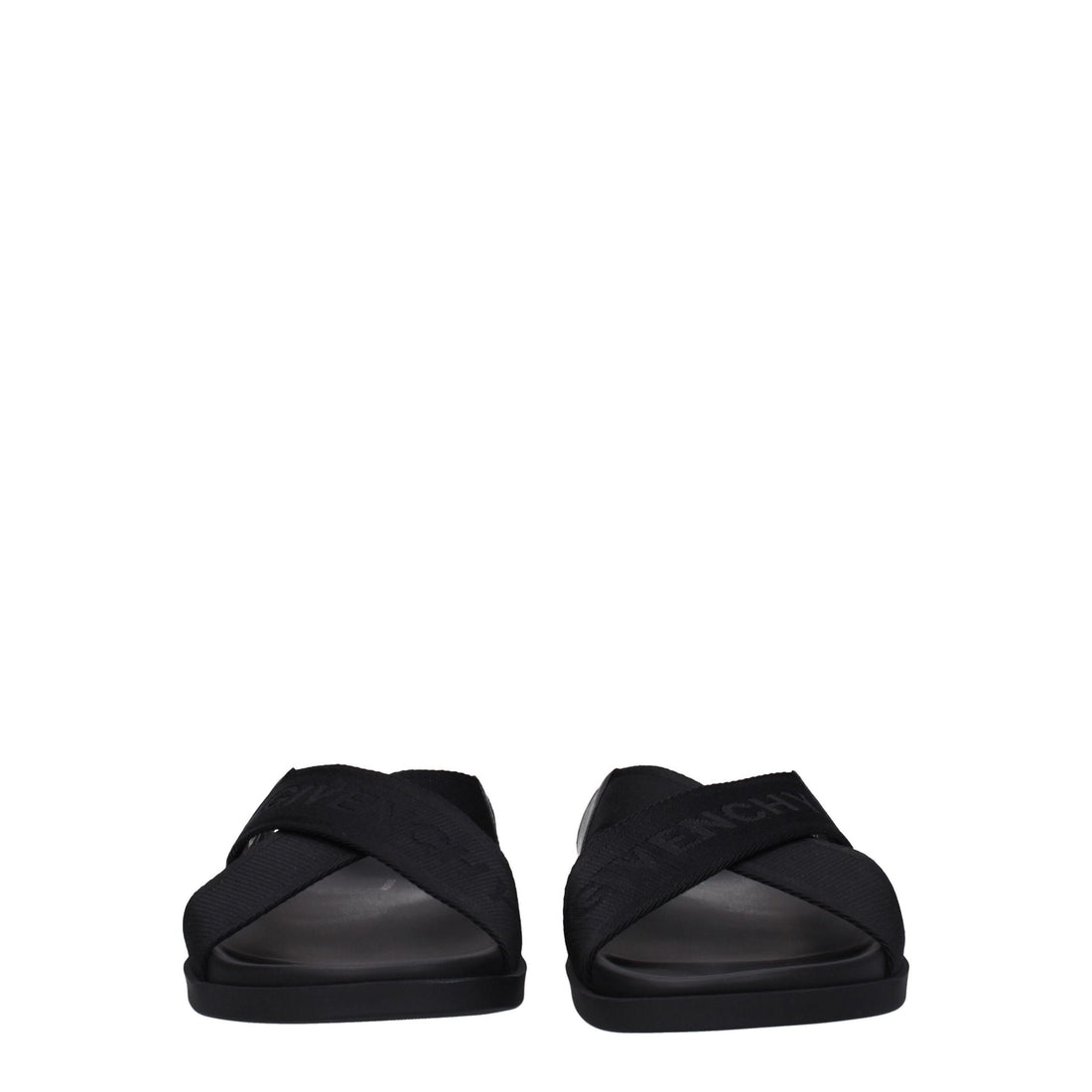 Givenchy Black Fabric Slippers