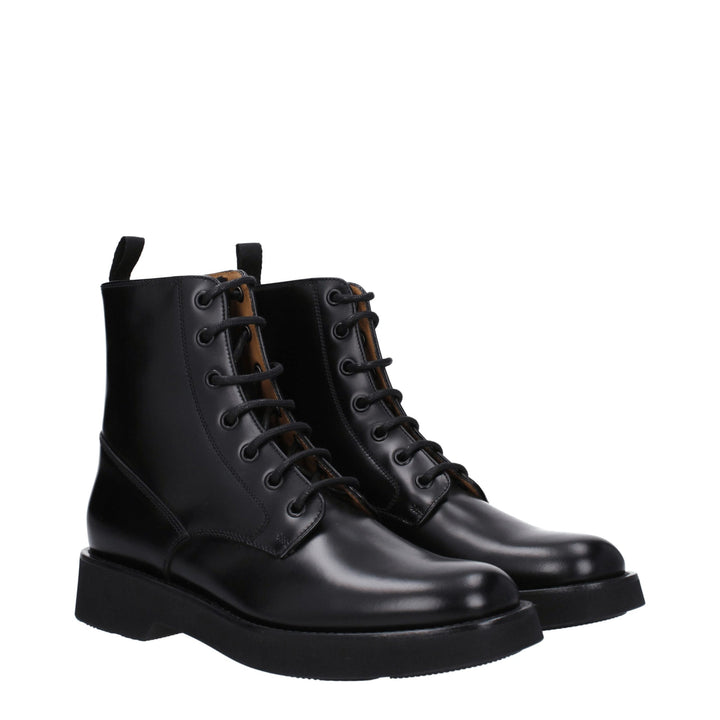 Church's Black Leather Ankle Boots