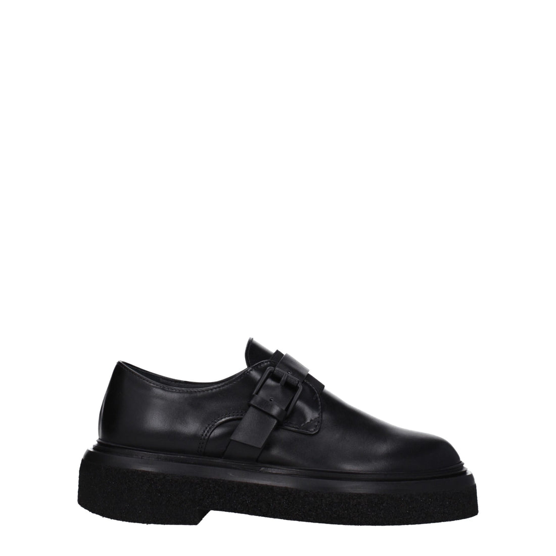 Max Mara Black Leather Oxfords And Derbies