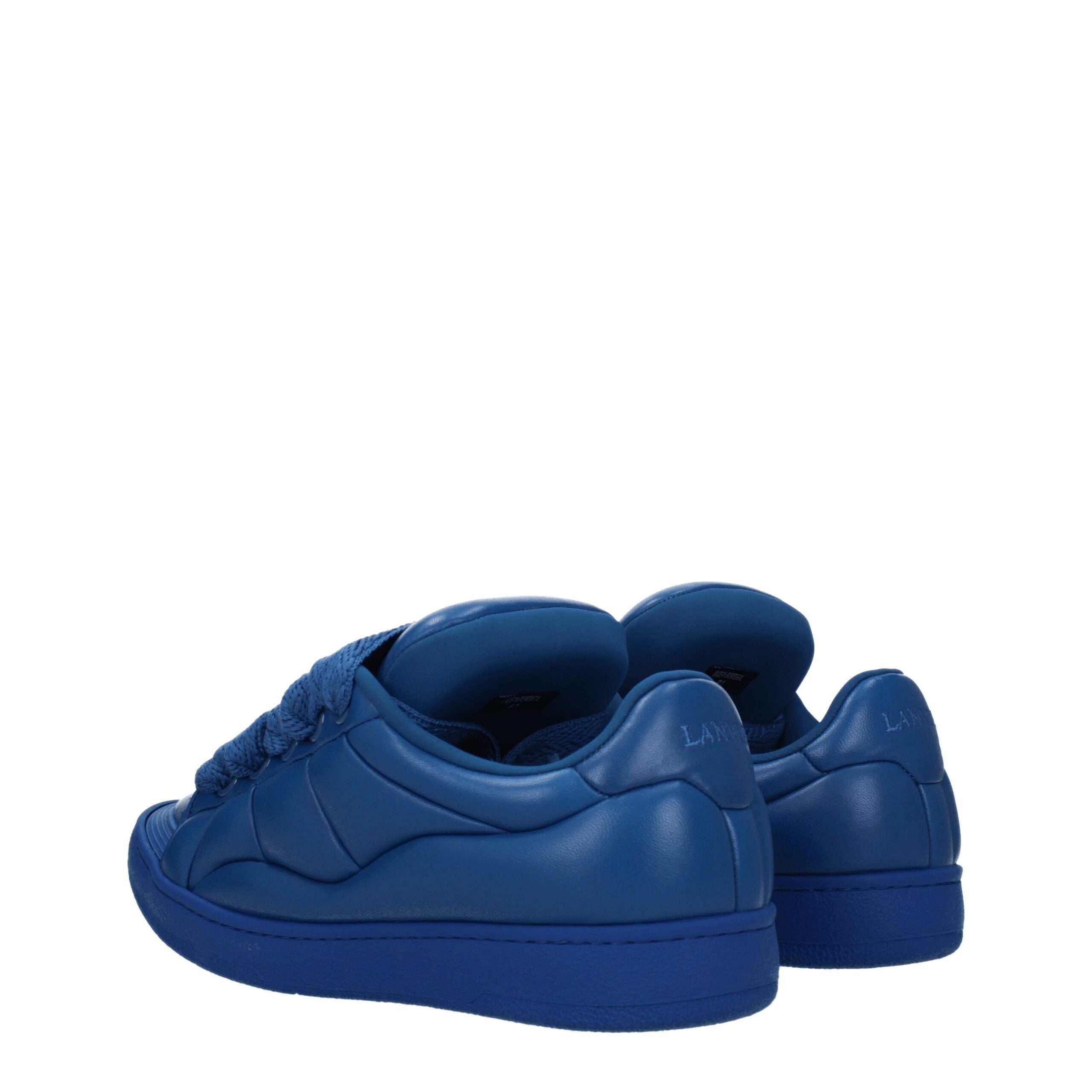 Lanvin Blue Leather Sneakers