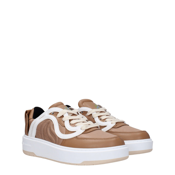 Stella McCartney Brown Fabric Chunky Sneakers