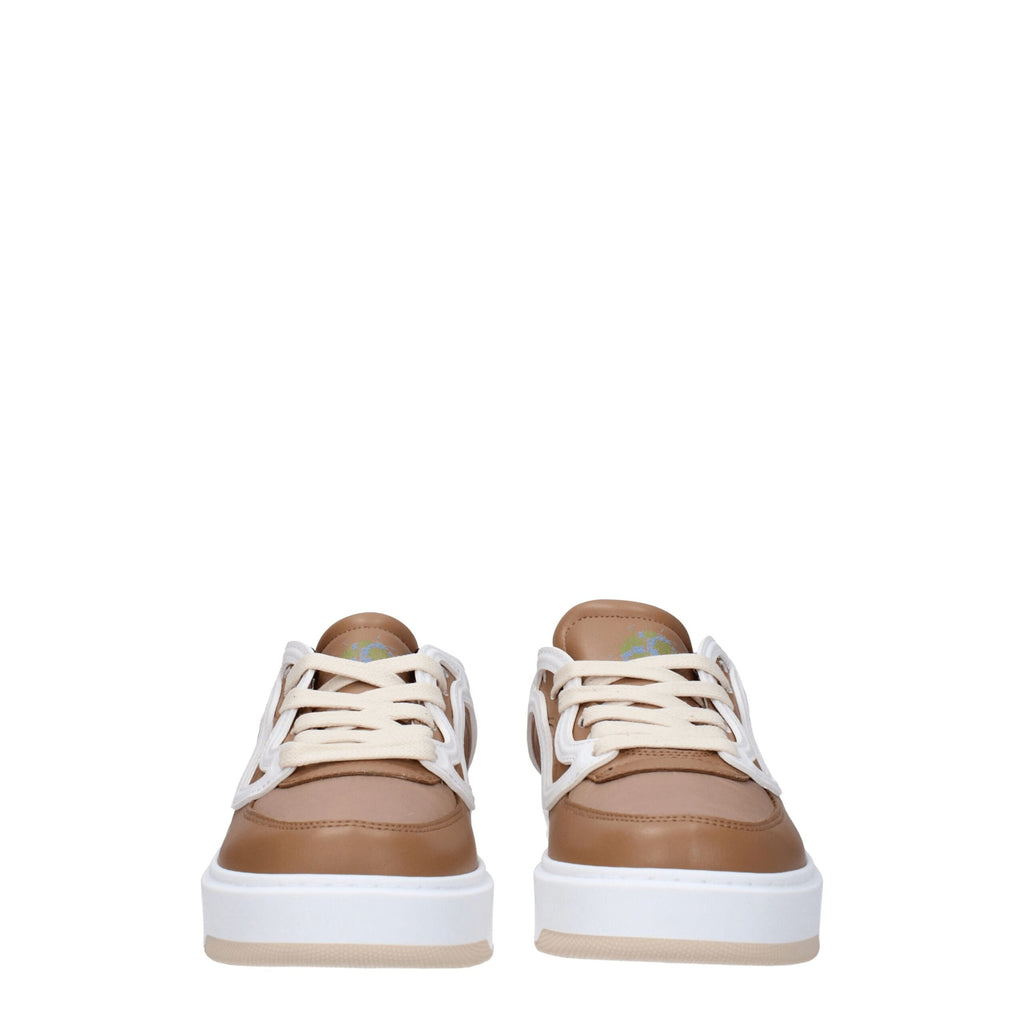 Stella McCartney Brown Fabric Sneakers
