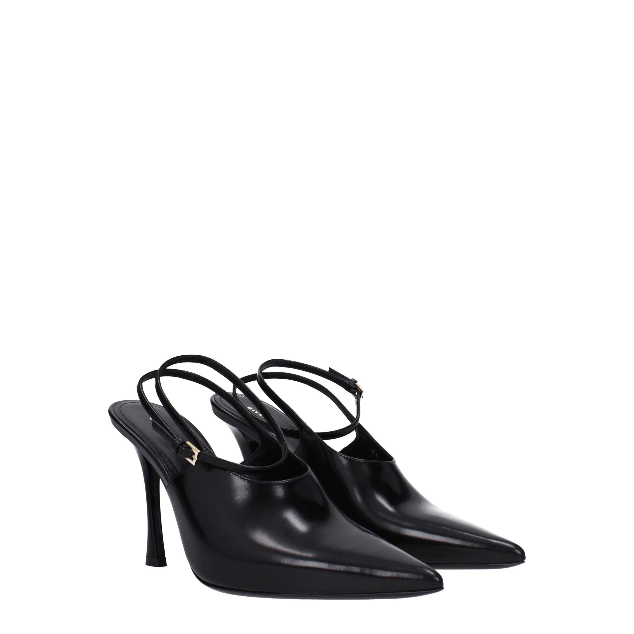 Givenchy Black Leather High Heel Pumps