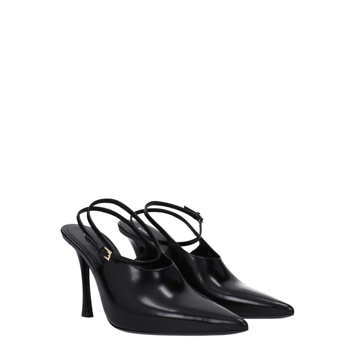 Givenchy Black Leather High Heel Pumps