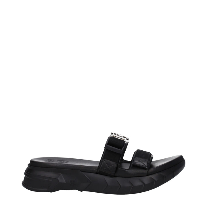 Givenchy Black Fabric Slippers