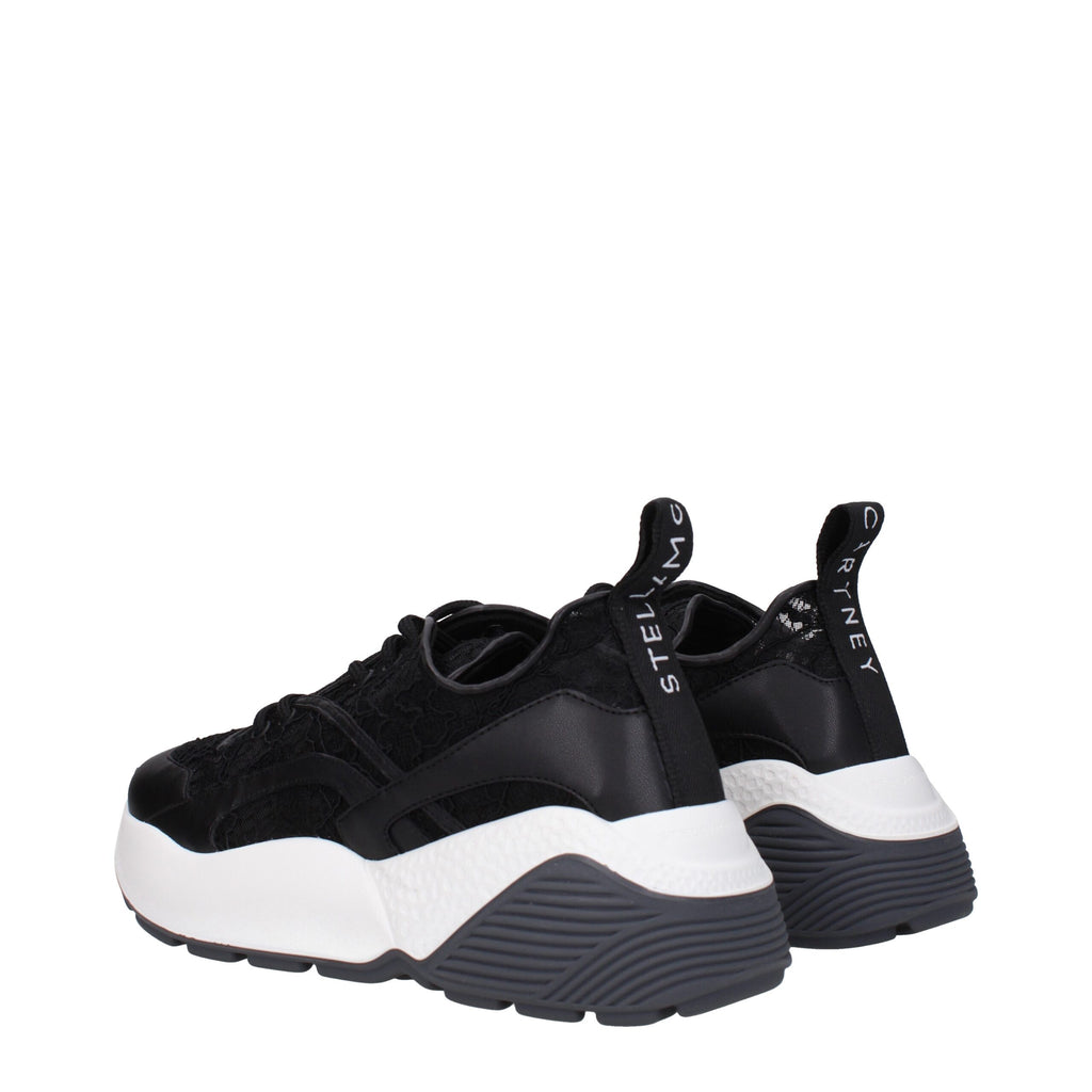 Stella McCartney Black Fabric Sneakers