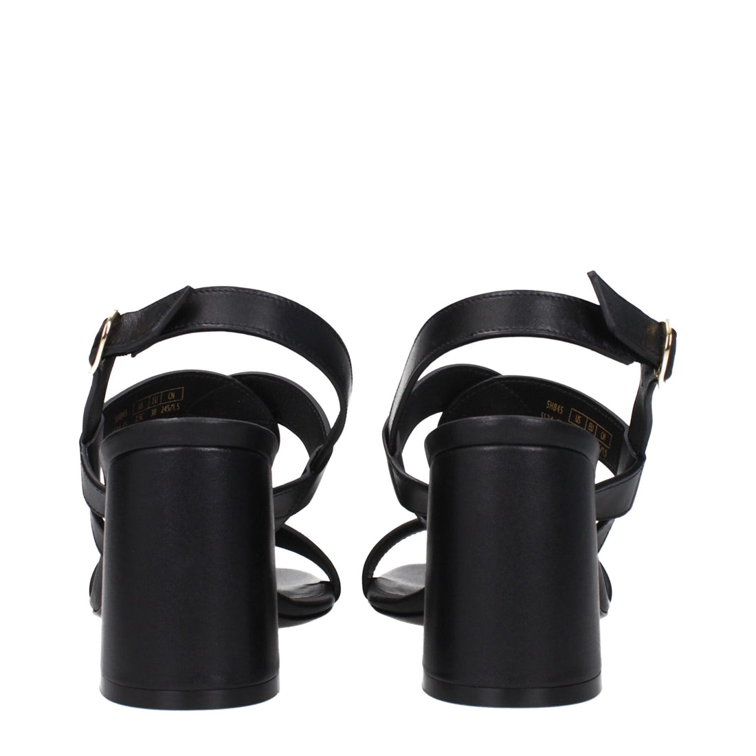 Stuart Weitzman Black Leather Platform Sandals