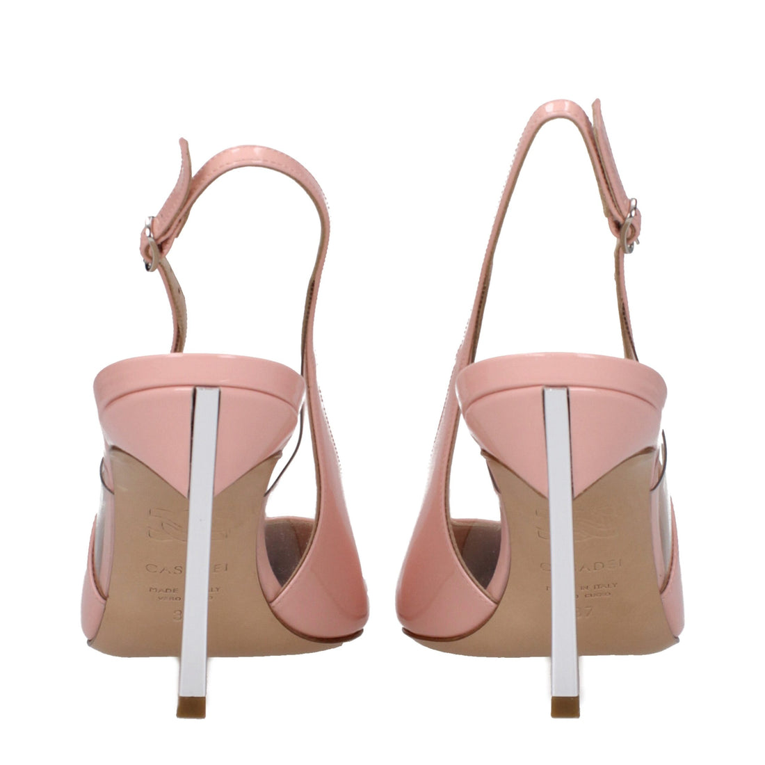 Casadei Pink Leather High Heel Pumps