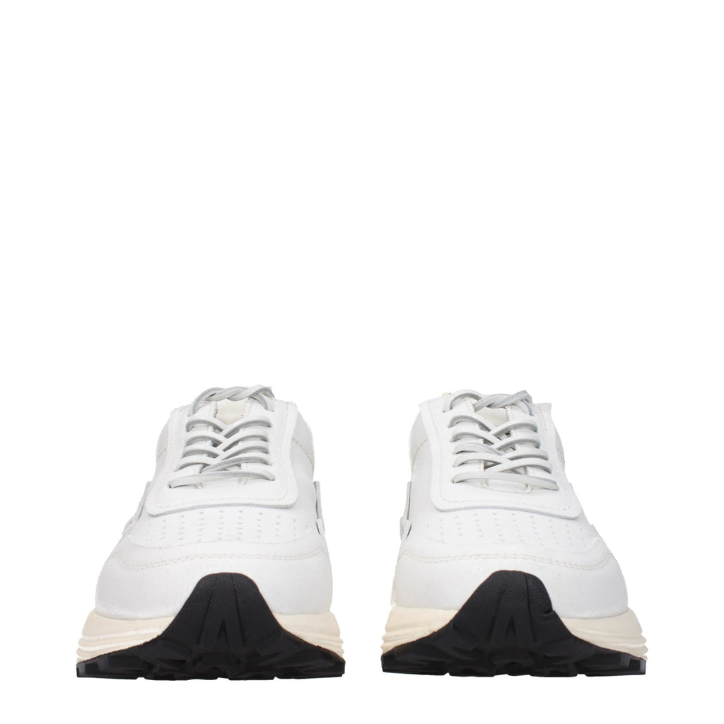 Buttero White Leather Sneakers