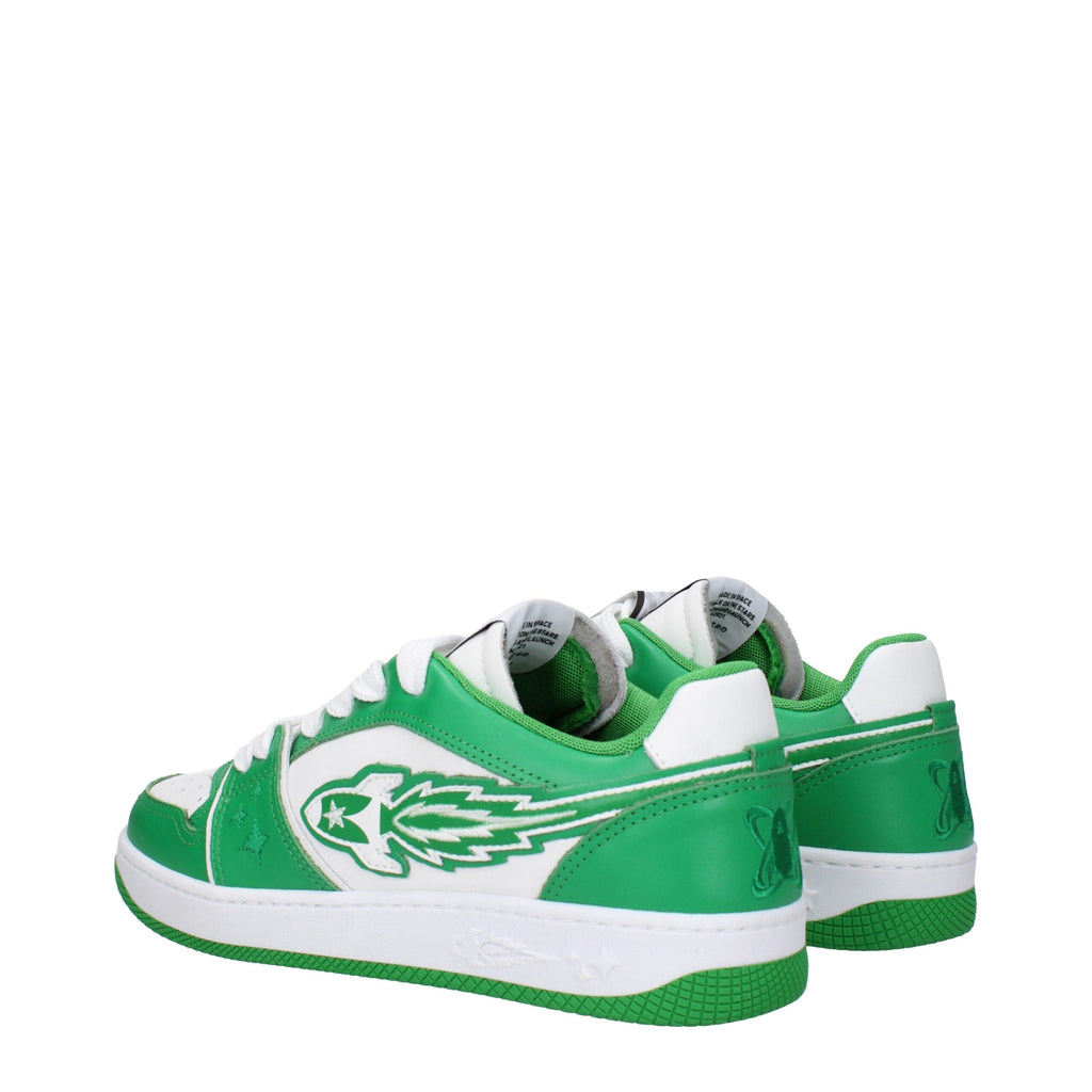 Enterprise Japan Green Leather Sneakers