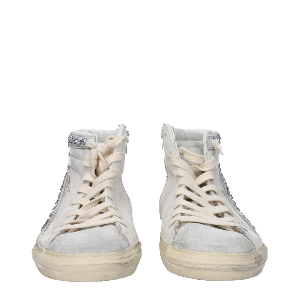 Golden Goose White Leather Sneakers