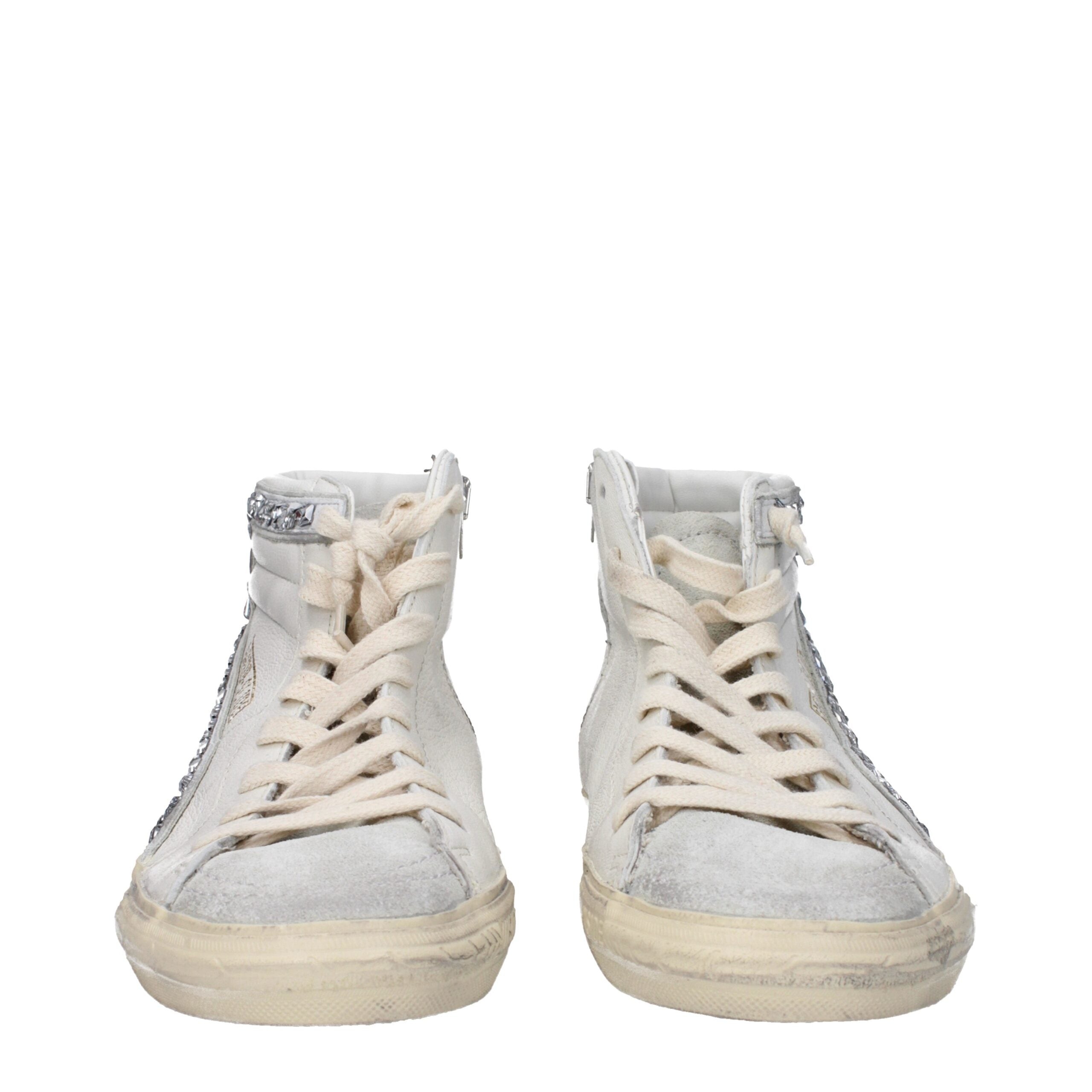 Golden Goose White Leather Sneakers