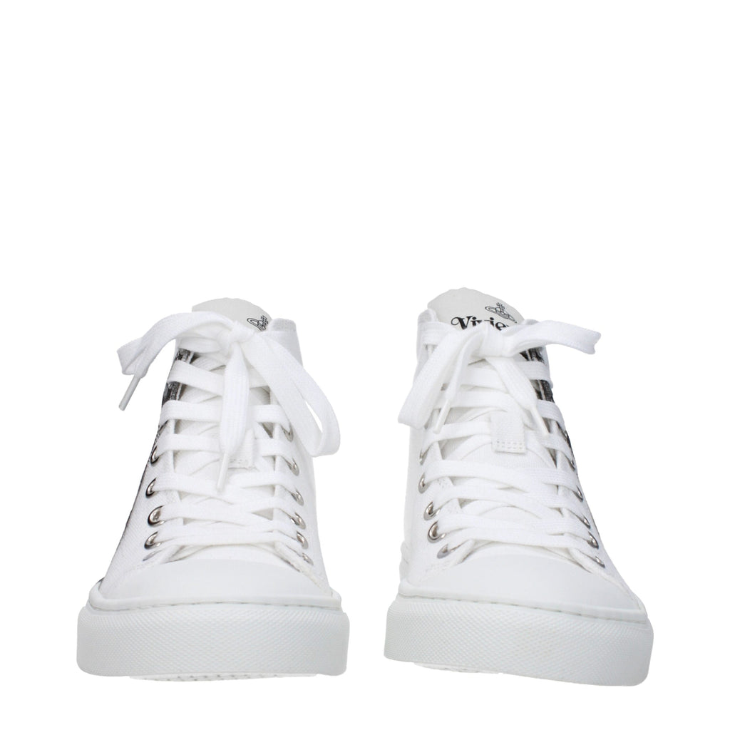 Vivienne Westwood White Fabric Sneakers