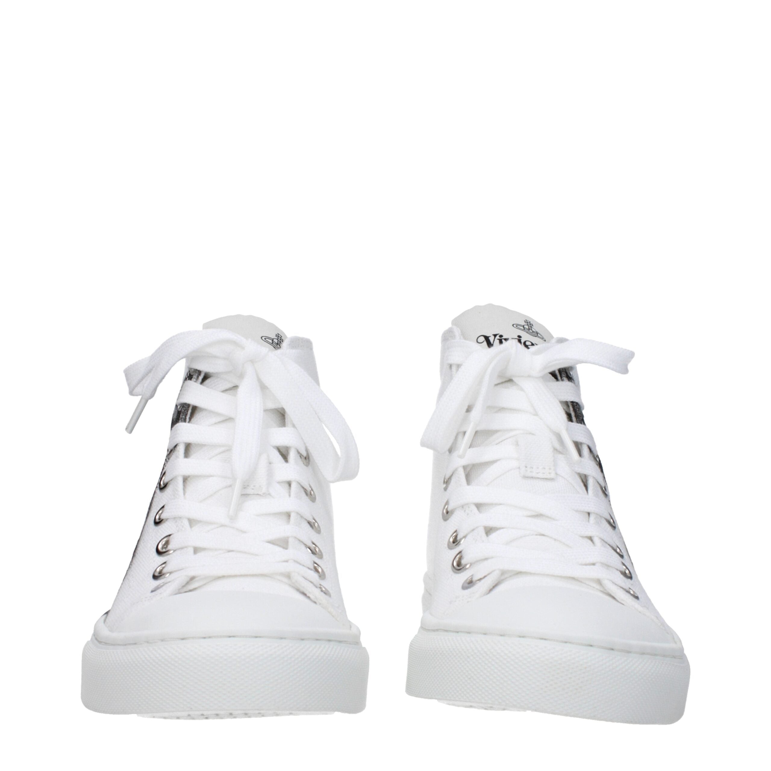Vivienne Westwood White Fabric Sneakers