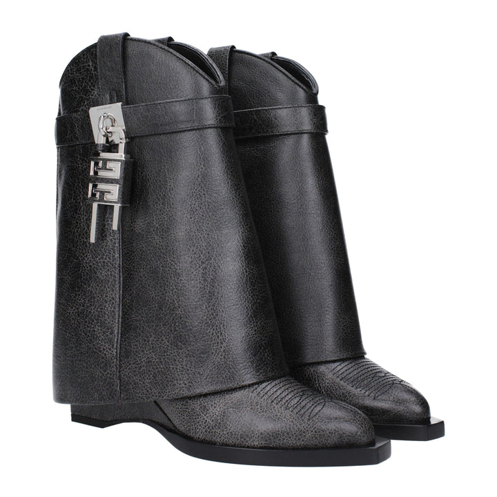 Givenchy Black Leather Ankle Boots