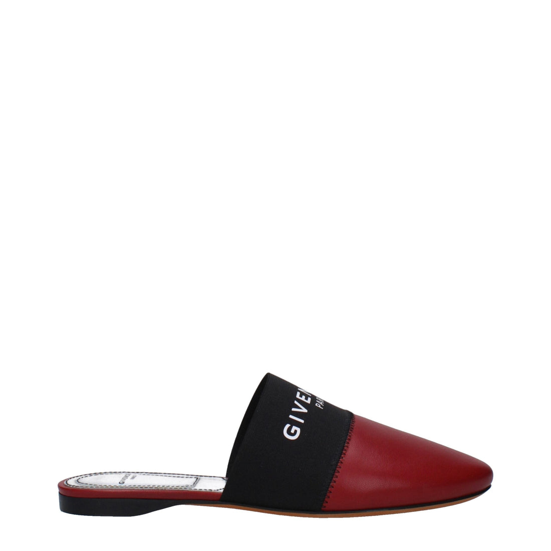 Givenchy Red Leather Slippers
